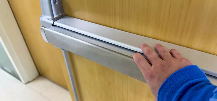 Installing a Push Bar on a Door East Lansing